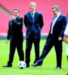 축구장에서 만난 영국ㆍ프랑스 정상