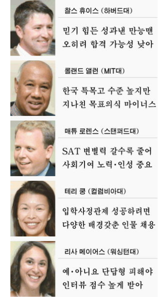 美 아이비리그 입학사정관에 듣는 인터뷰ㆍ에세이 비법