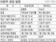 대성파인텍ㆍ유비쿼스 공모주 청약