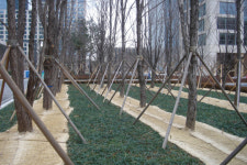 송도 더샾 퍼스트월드, 조경설계 돋보여