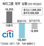 씨티도 5분기 연속 순손실