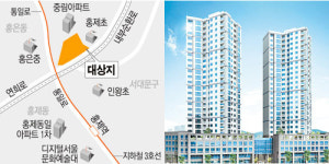 홍제역 인근 26층 주상복합 2동 건립