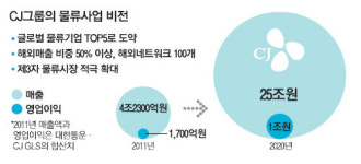 CJ그룹 2020년 물류매출 25조 글로벌 톱5 꿈 이룬다
