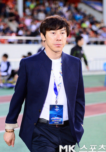 [mk포토] 신태용 감독, `나고야 쯤이야 문제없습니다`