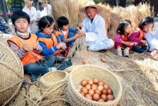[포토] 외암민속마을 짚풀문화제를 알리는 사전 홍보