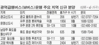 M버스 출퇴근 단지 뜬다