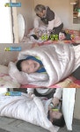 윤후 김밥 ‘이불에 돌돌 싸여 귀여움 폭발’