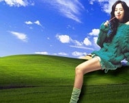 유행하는 바탕화면 4탄, “컴퓨터에 여신이 강림했다!”