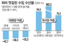 수입수산물, 대서양 뜨고 태평양 지고