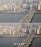[포토] 민방위 훈련으로 통제된 마포대교