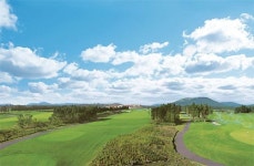 한라산에 둘러싸여 라운딩