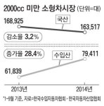 수입차가 잠식하는 국내 소형차시장