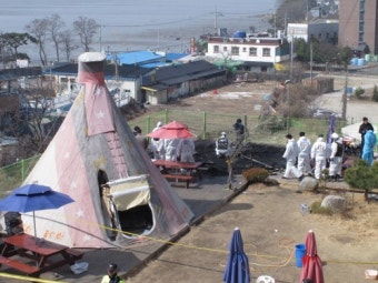 [포토] 또…강화 캠핑장 화재 참사