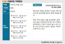 [실시간 거래정보]가락동 가락시영아파트, 전용 45.12㎡  5.8억원 매매 계약