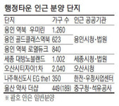 행정타운 인근 아파트 분양 봇물