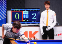 직장대항 당구대회 심판 알고보니…훈훈한 외모 화제