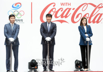 [포토]유승민-차범근-김연아, 모두의 올림피기 개막합니다!