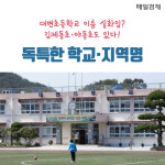 [카드뉴스] 대변초등학교 이름 실화임? 김제동초·야동초도 있다!