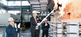 [포토] KCC, 여주 유리공장 화입식