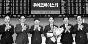 [포토] `철도장비업체` 에코마이스터 코스닥 상장