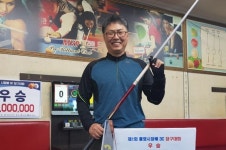 ‘국제식대대 1년’ 박원길, 동호인3쿠션대회 우승