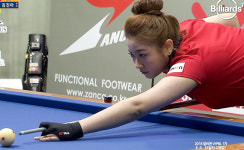 [알바몬女당구]파워풀엑스 김민아, 김진아 꺾고 잔카와 1:1