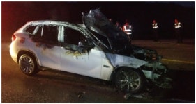 이번엔 임실서 주행 중 BMW X1 불...인명피해 없어