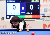 [포토]새한통신, 직장대항당구대회 2연패를 향해 