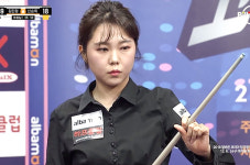 코리아당구왕 ‘당구모녀’ 대결 아쉽게 불발