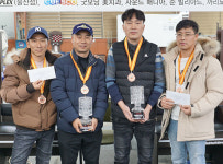 ‘울산 7전8큐클럽’ 김황우·김성휘 131대1 뚫고 3쿠션 우승