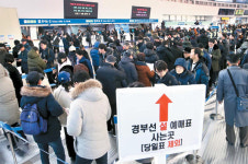 [포토] 벌써 시작된 설 열차표 예매전쟁