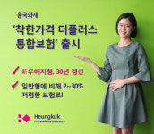 흥국화재, 30년 갱신형+무해지 `착한가격 더플러스 통합보험` 출시 