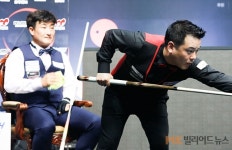 조명우 ‘하이런13점’으로 슈퍼컵3쿠션 4강 진출