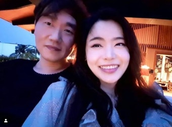 서유리최병길PD, 몰디브 신혼여행 인증...`행복 가득`