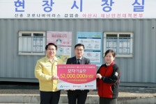 모다아울렛, 아산시청에 마스크 및 여성용품 전달