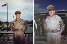 맥아더 장군의 구겨지고 때 탄 모자_상