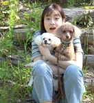 강소라, 반려견 꼬미밍키와 가족사진...`청순` 비주얼