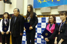 ‘前 여자쿠션 1위’ 송은주, 당구유통업체 KNB 후원받는다
