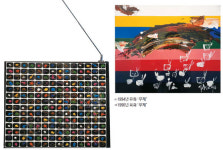 눈·코·입 달린 TV와 색동 화면…백남준, 그림도 그렸네