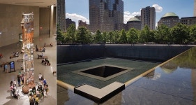 하염없이 흐르는 눈물 폭포…20년 전 아픔 기억하는 뉴욕 메모리얼 풀 [랜선 사진기행]