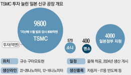 日-TSMC 합작투자 더 늘려…고성능 車반도체도 생산