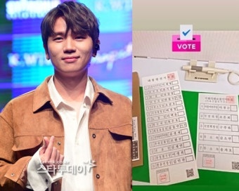 가수 케이윌 투표용지 촬영 논란...선관위 