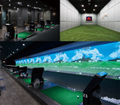 첨단 장비 뽐내는 골프 스튜디오 -①