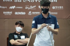 ‘하이런11점 두방’ 김행직, 2년8개월만에 전국대회 정상[정읍당구선수권]
