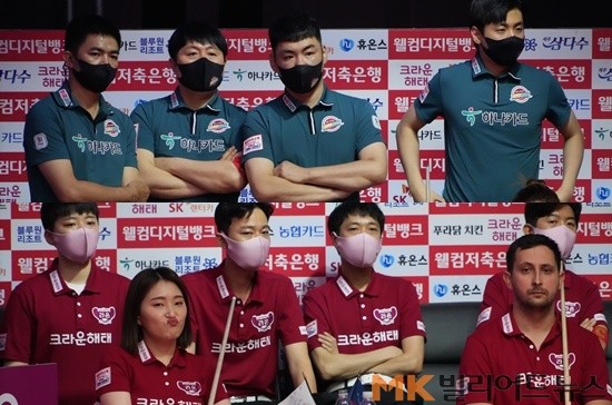하나카드, 크라운해태, 웰컴저축은행, 3승 1패로 선두권 돌풍, 세터 득실률 1.500
