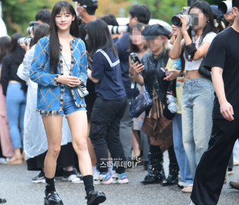[포토]민지, 출근길 등장에 들썩
