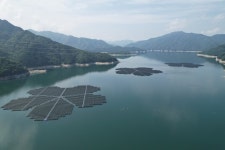 한국동서발전, 8.8MW 소양강댐 양구 수상태양광 준공