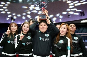 하나카드 ‘천신만고’ 5라운드 극적 우승, PS 막차 탑승…정규리그 1위는 NH농협카드