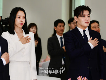 [포토] 강하늘·신혜선, 국세청 홍보대사 위촉식 참석