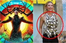 숟가락만 얹었는데 ‘명품’ 뺨치네…‘토르의 헬라’ 케이트 블란쳇 의상 보니